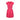 ARCHIV: Nina Ricci plissiertes Seidenkleid in Tiefrosa mit Spitzenborte, 2000er Jahre