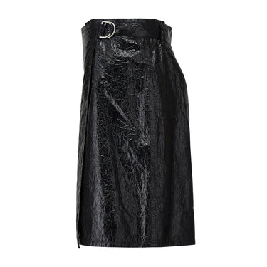 ARCHIVE - 2018 Helmut Lang Mylar Polyethylene Textured Wrap Skirt