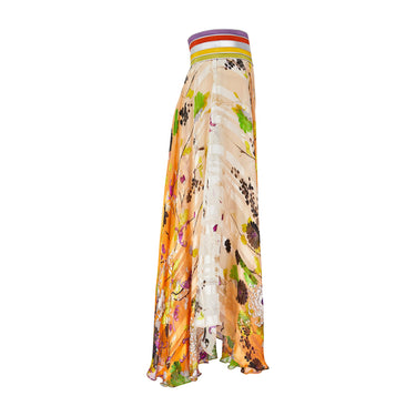 2013 Jean Paul Gaultier Runway Documented Silk Floral Print Dress
