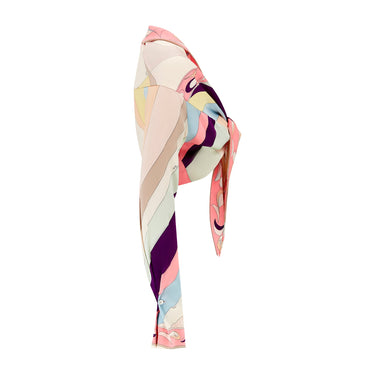 ARCHIVE - 2002 Pucci Wrap Over Cropped Silk Blouse