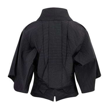 ARCHIVE - 2003 Alexander McQueen Runway Documented Black Silk Kimono Jacket