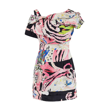 2008 Christian Lacroix Runway Documented Pop Art Print Dress