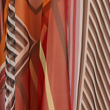 ARCHIVE - 2006 Christian Lacroix Runway Striped Patchwork Dress