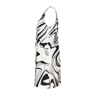 2007 Pucci Runway Black and White Linen Cotton A-Line Dress