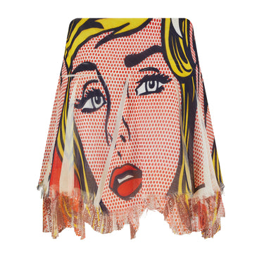 ARCHIVE - 2009 Romeo Pires Roy Lichtenstein Pop Art Mini-Skirt