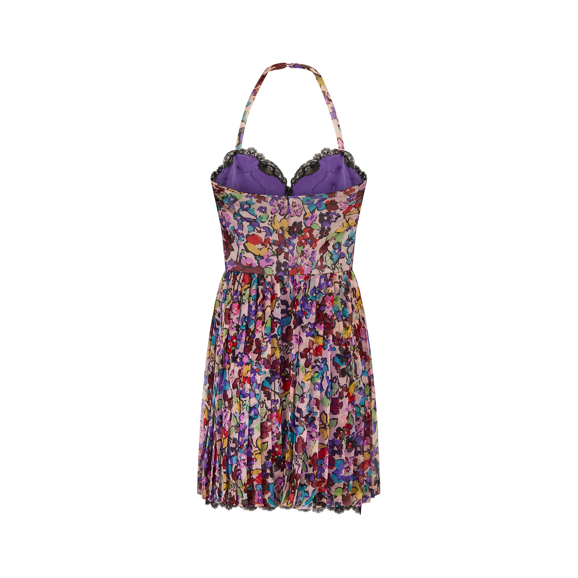 2010 Runway Christian Dior Floral Silk Chiffon Pleated Dress CIRCA VINTAGE 2010 Runway Christian Dior Floral Silk Chiffon Pleated Dress CIRCA VINTAGE