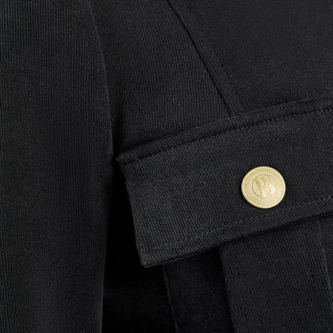2010s Balmain Military Jacket with Metal Braid Epaulettes and Cuffs