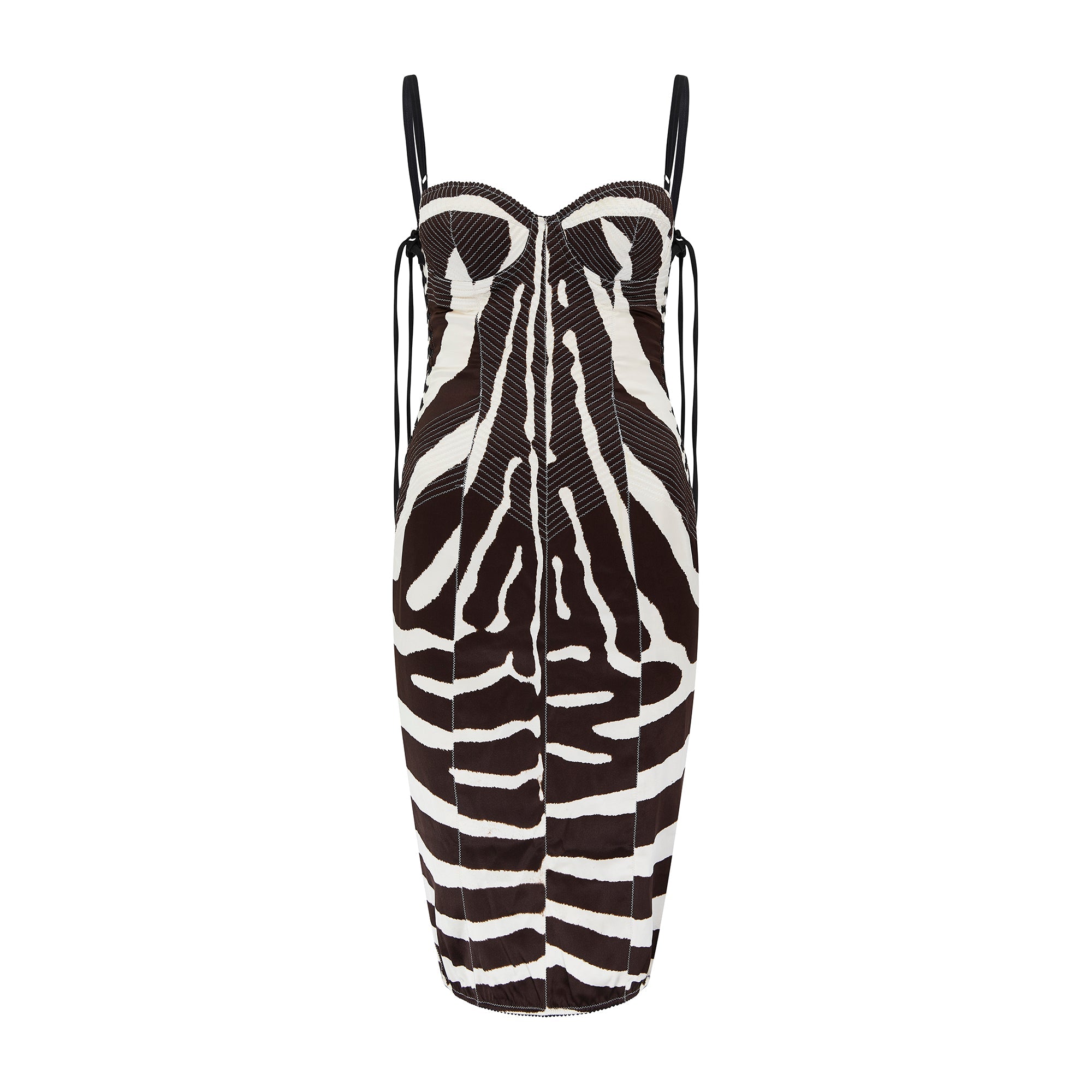 Y2K Dolce and Gabbana Quilted Silk Corset Zebra Print Dress CIRCA VINTAGE Y2K Dolce and Gabbana Quilted Silk Corset Zebra Print Dress CIRCA VINTAGE
