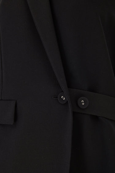 2014 Balenciaga Black Wool Tuxedo Waistcoat Jacket
