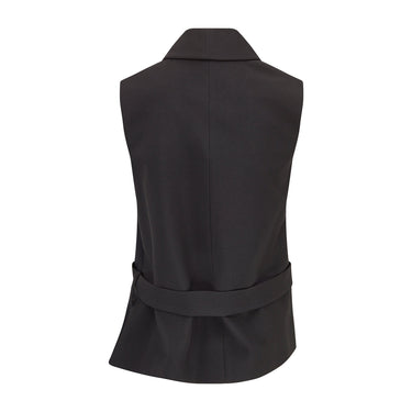 2014 Balenciaga Black Wool Tuxedo Waistcoat Jacket