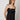 1970s Beginnings Spaghetti Strap Column Dress with Bow Detail