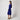 1970s Jean Muir Royal Blue Jersey Dress