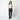 1970s Jeff Banks Cream Bell-Sleeve Crop Top with Drawstring Waist