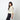 1970s Jeff Banks Cream Bell-Sleeve Crop Top with Drawstring Waist