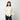1970s Zandra Rhodes Cream Blouse with Removable Ruffle Collar