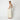 1960s Malcolm Starr White Brocade Empire-Line Wedding Dress