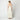 1960s Malcolm Starr White Brocade Empire-Line Wedding Dress
