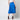 1970s Hermès French Blue Pleated Skirt with Leather Belt Detail