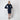 2010s Dolce & Gabbana Alta Moda Navy Dress with Flared Sleeves