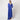 1980s Christian Dior Blue Silk Dress