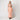 1960’s Peach Crepe Full Length Couture Dress with Beaded Bodice