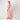 1960’s Peach Crepe Full Length Couture Dress with Beaded Bodice