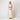 1960s Contessa Cream Silk Dress with Pink Embellished Waistband