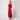 Ted Lapidus 1970s Flame Red Couture Dress