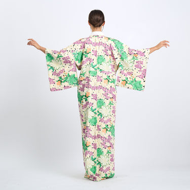 1960s Japanese Silk Screen Printed Tomesode Kimono