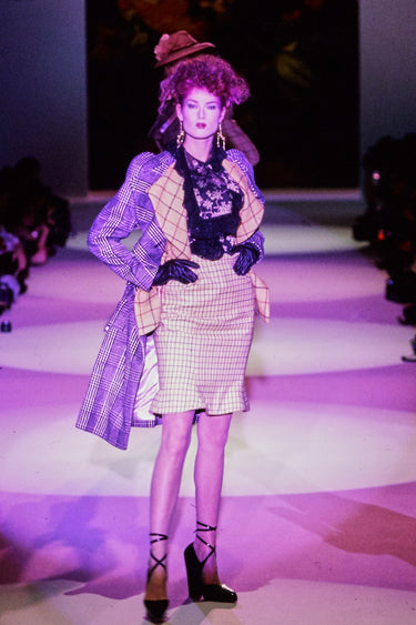 ARCHIVE - F/W 1995 Vivienne Westwood Runway Gold Black Jacquard Shirt