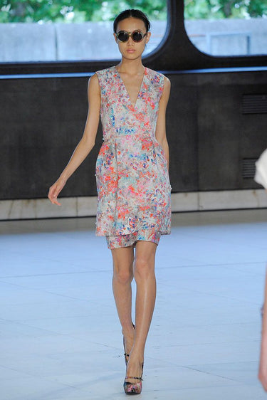 2010 Erdem Digital Floral Print Sheath Dress