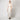 1990s Alfred Angelo Off White Raw Silk Dress with Tulle Bodice