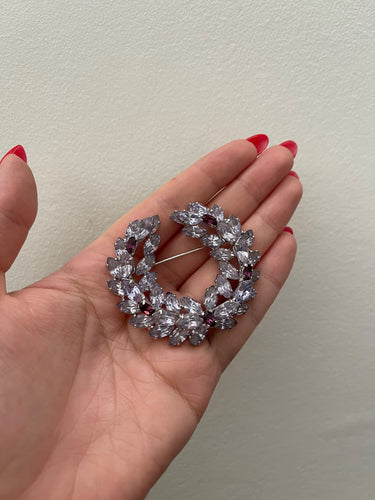 1950s Christian Dior Mitchel Maer Purple Wreath Brooch