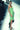 1997 Runway Documented Versace Lime Green Embellished Dress