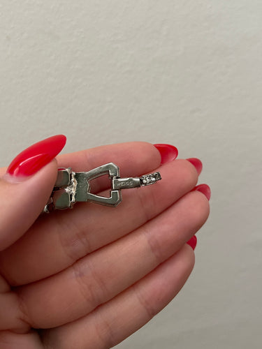 1950s Weiss Silver Crystal Tennis Bracelet