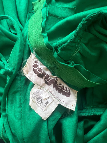 ARCHIVE - 1970s Bernshaw Green Jersey Studio 54 Maxi Dress