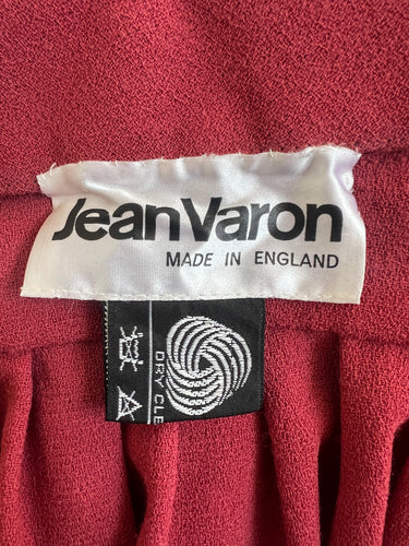 1970s Jean Varon Russet Wool Crepe Cape