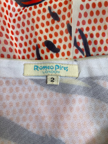 ARCHIVE - 2009 Romeo Pires Roy Lichtenstein Pop Art Mini-Skirt