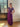 1960s Couture Purple Sequin and Beaded Empire Line Dress