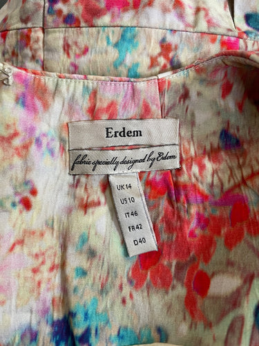 2010 Erdem Digital Floral Print Sheath Dress