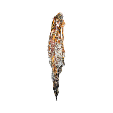 ARCHIVE - Y2K Roberto Cavalli Handkerchief Hem Silk Dress