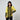 ARCHIVE - 1991 Christian Lacroix Runway Yellow Jacquard Jacket with Black Lace