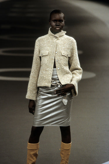 ARCHIVE - 1999 Chanel Runway Documented Quartz and Silver Link Chain Belt
