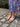 1930s Russell and Bromley Gold Low Wedge Sandal 39.5