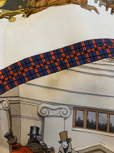 1975 Hermès “The Bull & Mouth” Philippe Ledoux 90cm Silk Twill Scarf