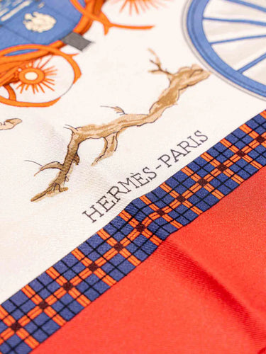 1975 Hermès “The Bull & Mouth” Philippe Ledoux 90cm Silk Twill Scarf