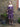 1970s Purple Embroidered Paisley Three Piece Ensemble