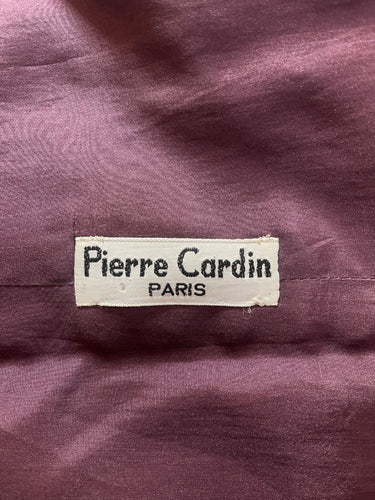 ARCHIVE - 1950s Pierre Cardin Haute Couture Aubergine Boucle Wool Skirt Suit