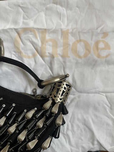 ARCHIVE - 2002 Chloé by Phoebe Philo Beaded Crescent Bracelet Bag