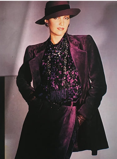 ARCHIVE - 1980s Yves Saint Laurent Plum Velvet Jacket